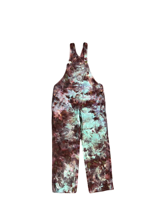 Eli’s Dyes Muddy Galaxy Overalls – Hand-Dyed, One-of-a-Kind Ice Dye Art