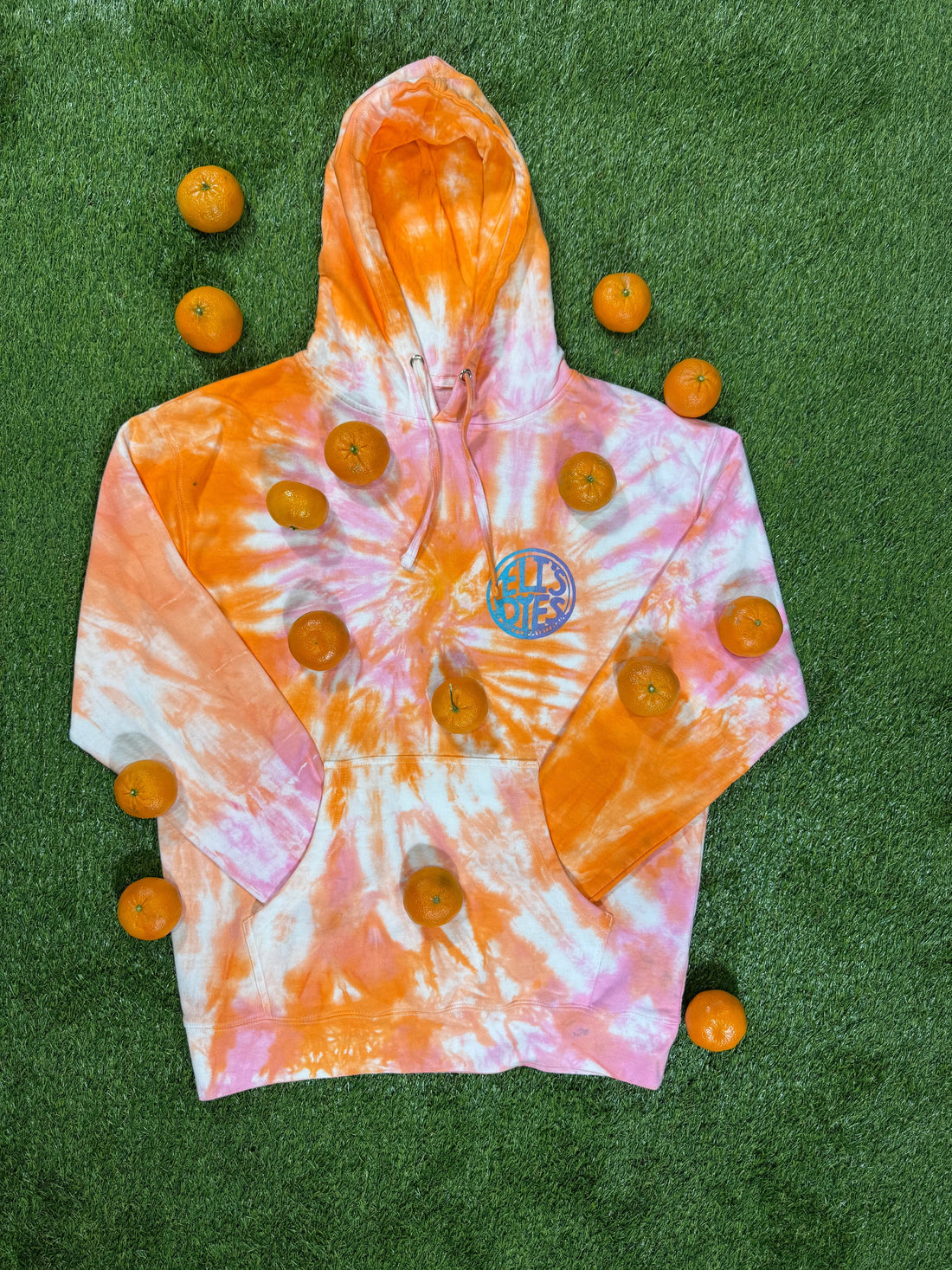 Mandarin Dreams Hoodie – Limited Edition Spring Pastel Hoodie by Eli’s Dyes