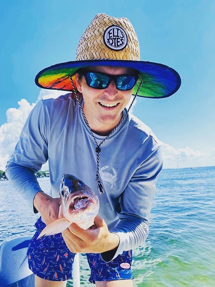 Eli’s Dyes Tie-Dye Straw Hat – Bold Style Meets Sun-Ready Comfort