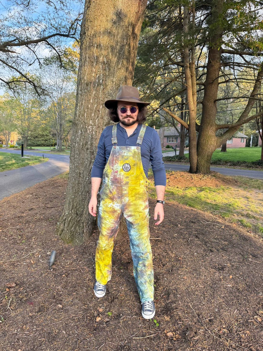 Down To Earth Overalls – Relaxed Tie-Dye Style for Everyday Wear