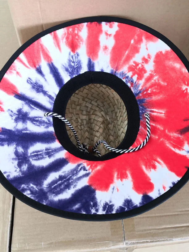 Tie-Dye Straw Hat