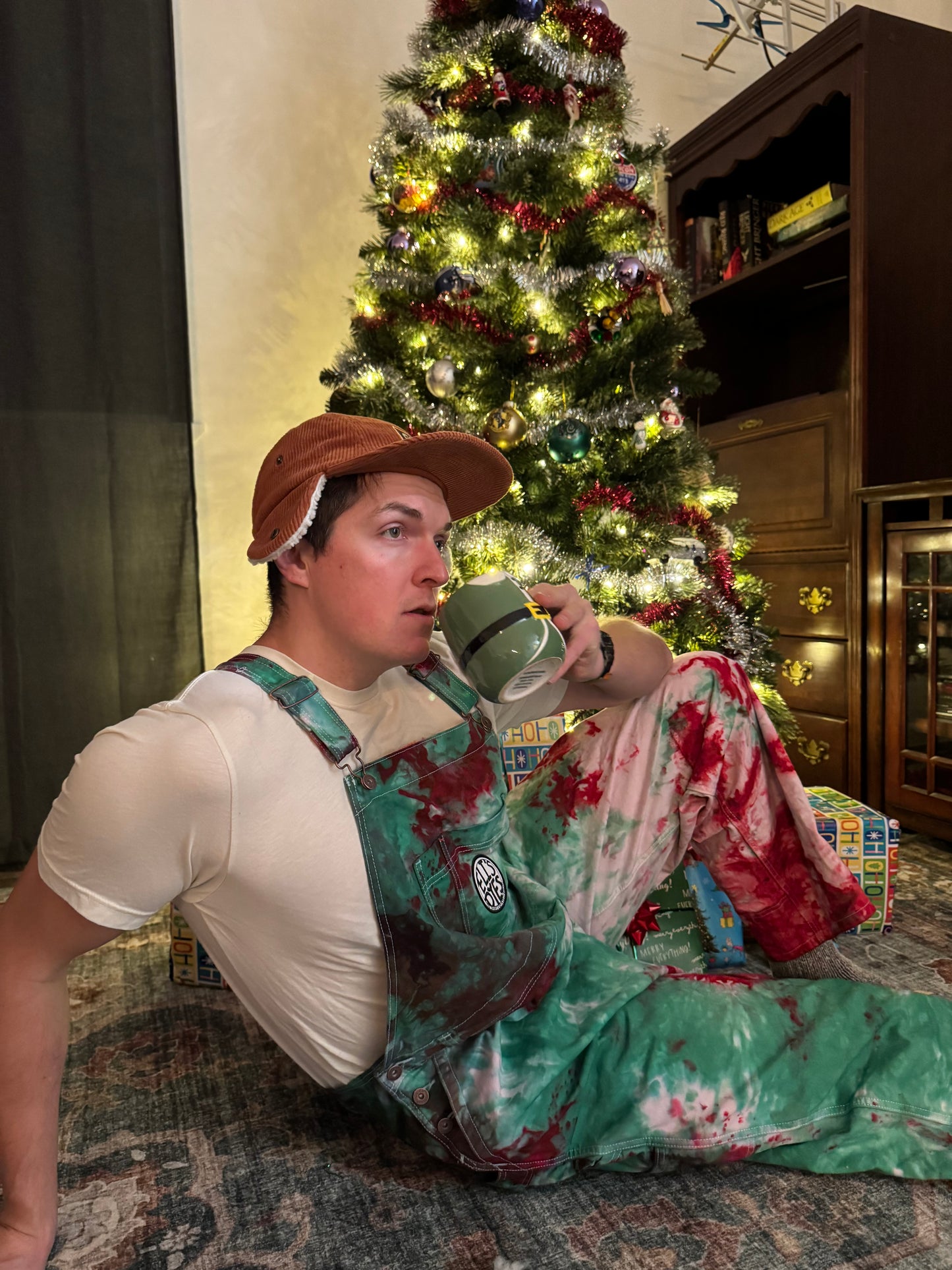 Xmas themed overalls