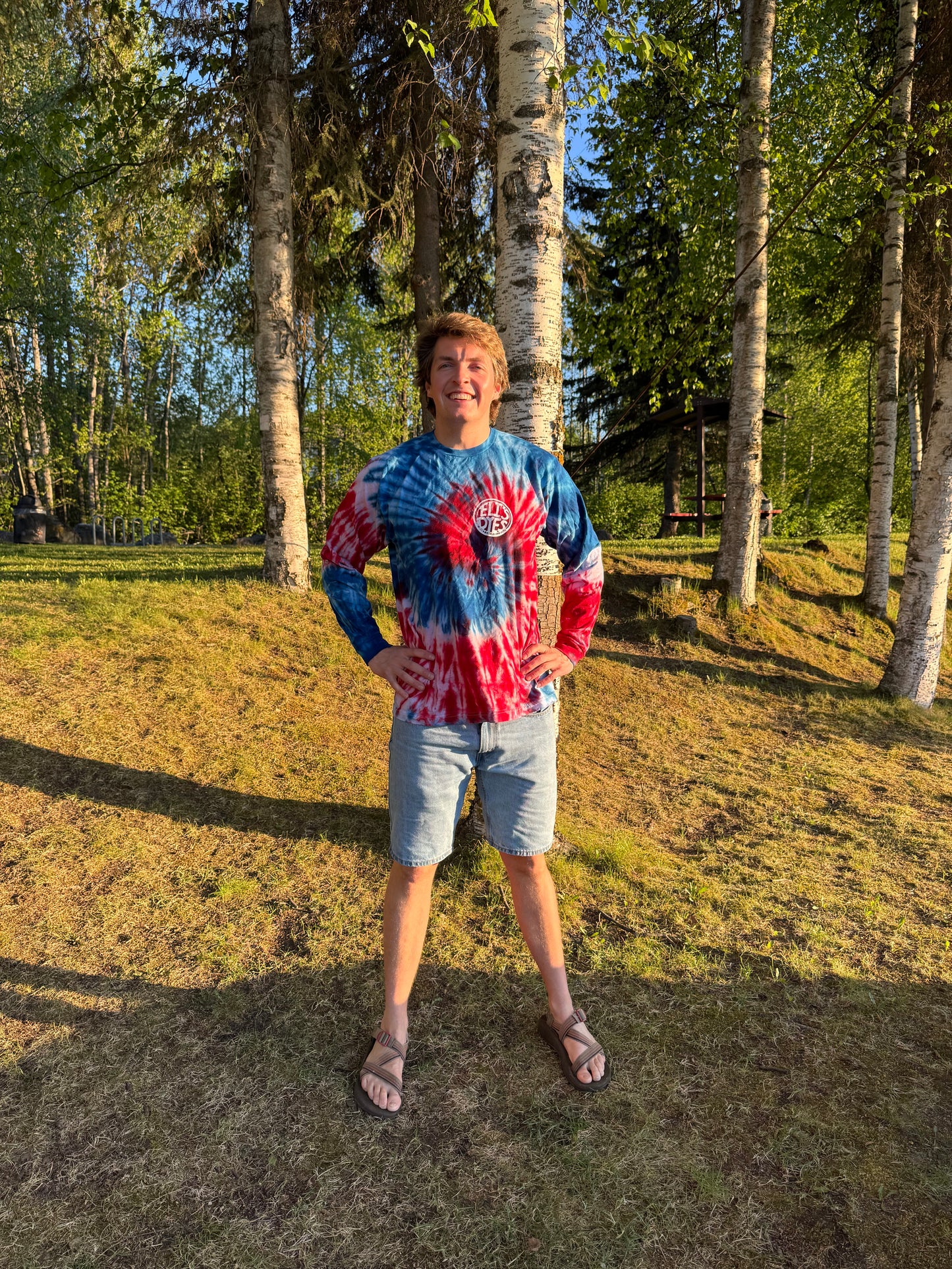 Red, White, and Blue long sleeve