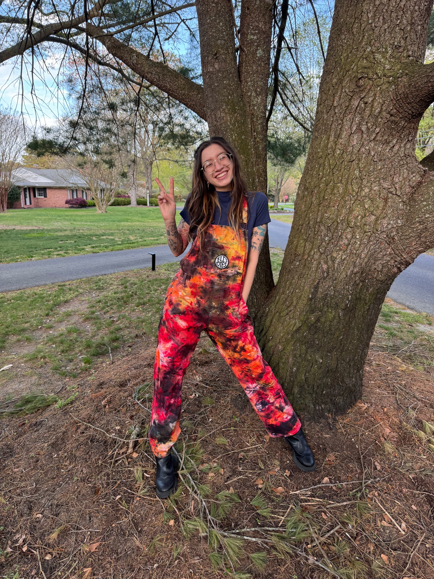 Lava Drip Overalls