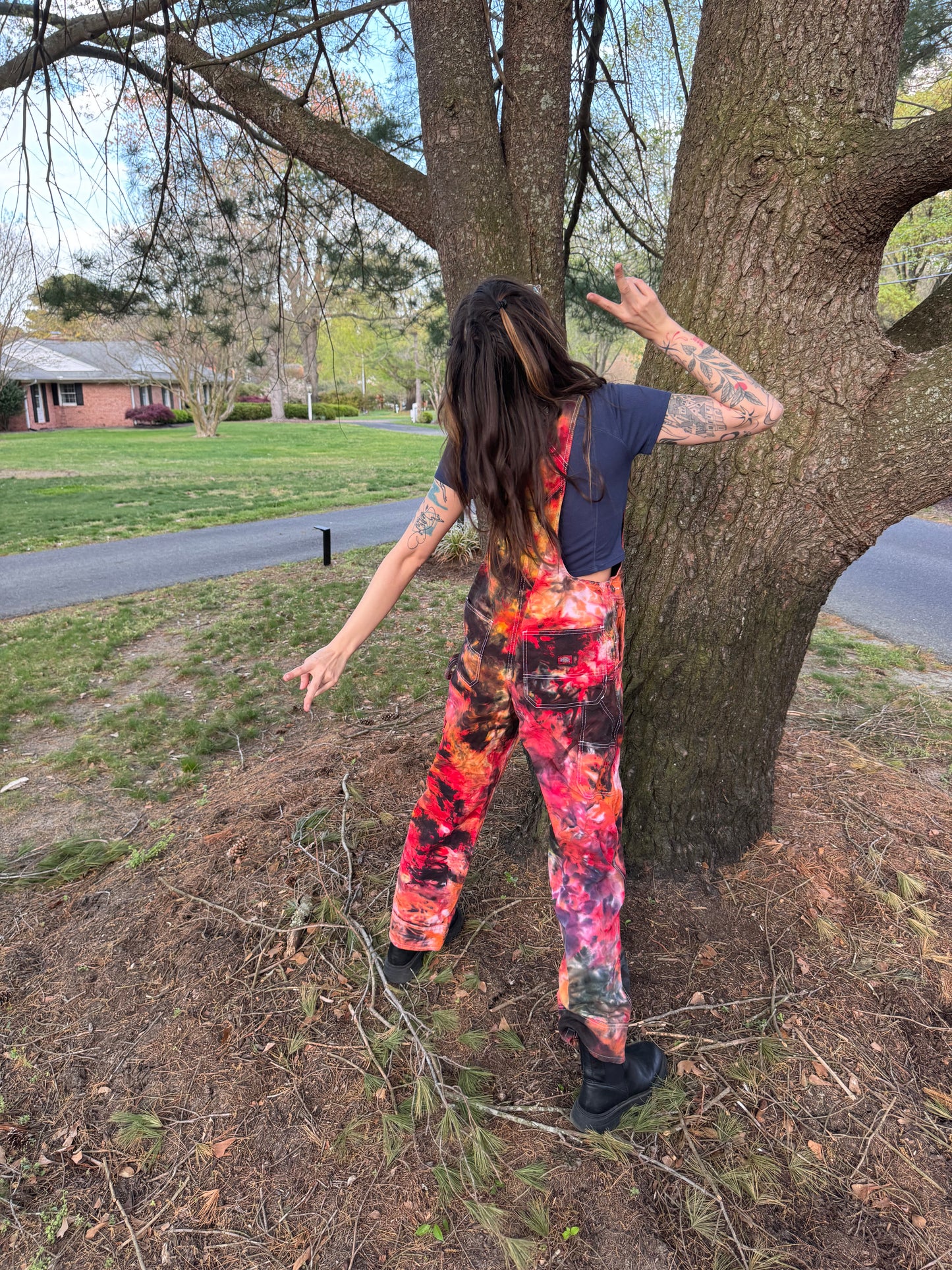 Lava Drip Overalls