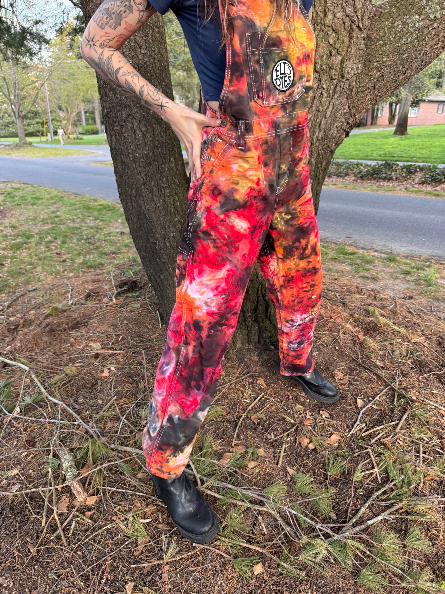 Lava Drip Overalls