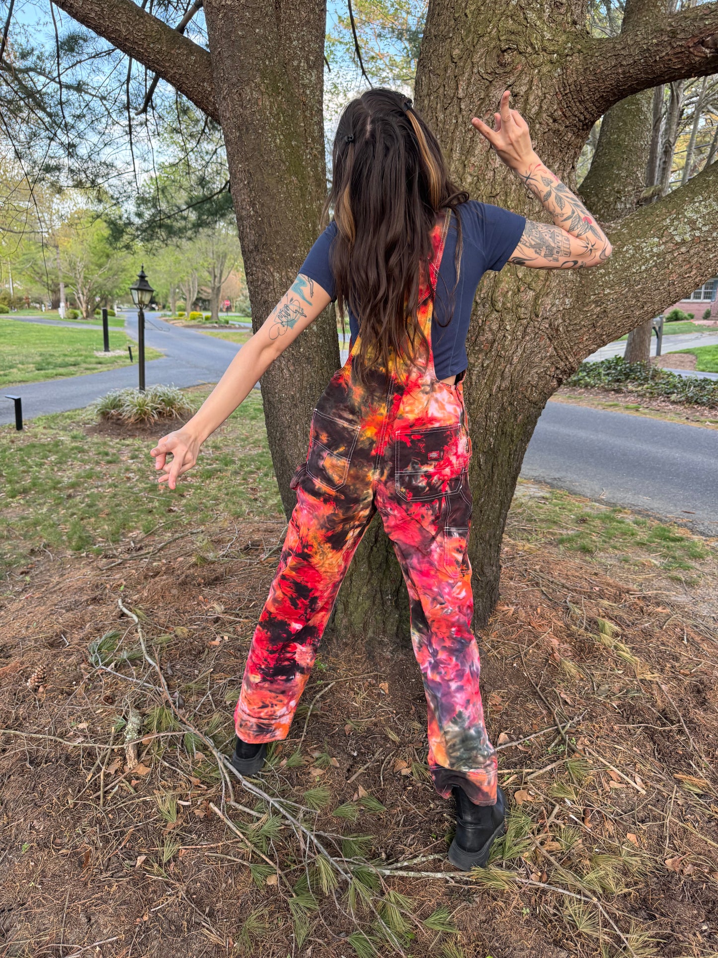 Lava Drip Overalls